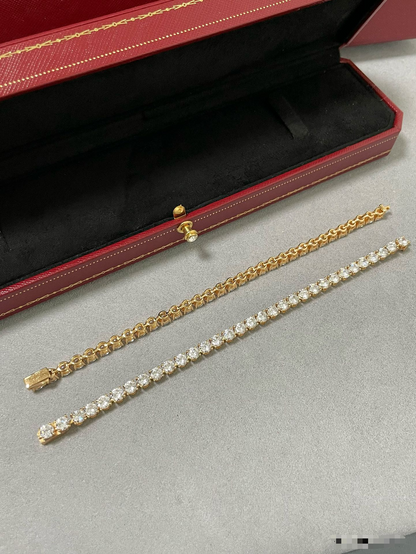[Star Jewelry jewelrys]TENNIS BRACELET WITH FULL DIAMOND SETTING