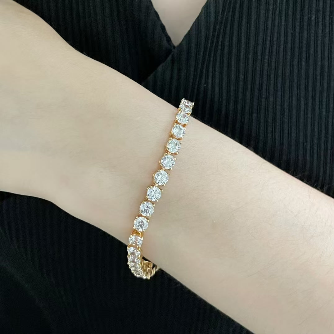 [Star Jewelry jewelrys]TENNIS BRACELET WITH FULL DIAMOND SETTING