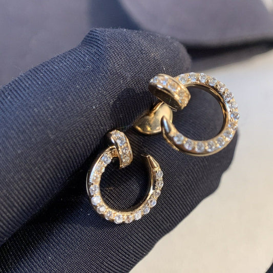 [Star Jewelry]JUSTE EARRINGS GOLD DIAMONDS