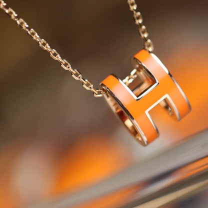 [Star Jewelry]POP H PEDANT PINK GOLD