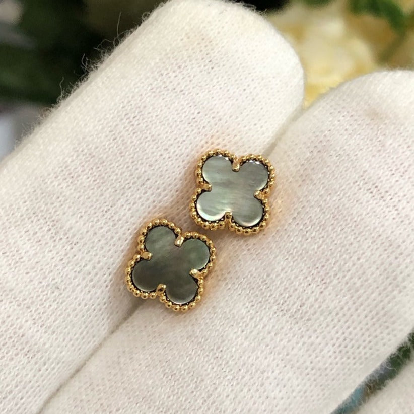 [Star Jewelry]CLOVER MINI GOLD EARRINGS
