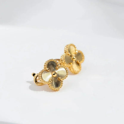 [Star Jewelry]CLOVER MEDIUM 1 MOTIFS LASER EARRINGS