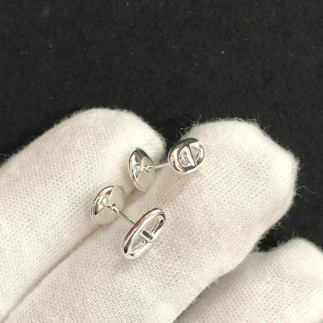 [Star Jewelry]CHAINE SMALL EARRINGS GOLD AND SILVER