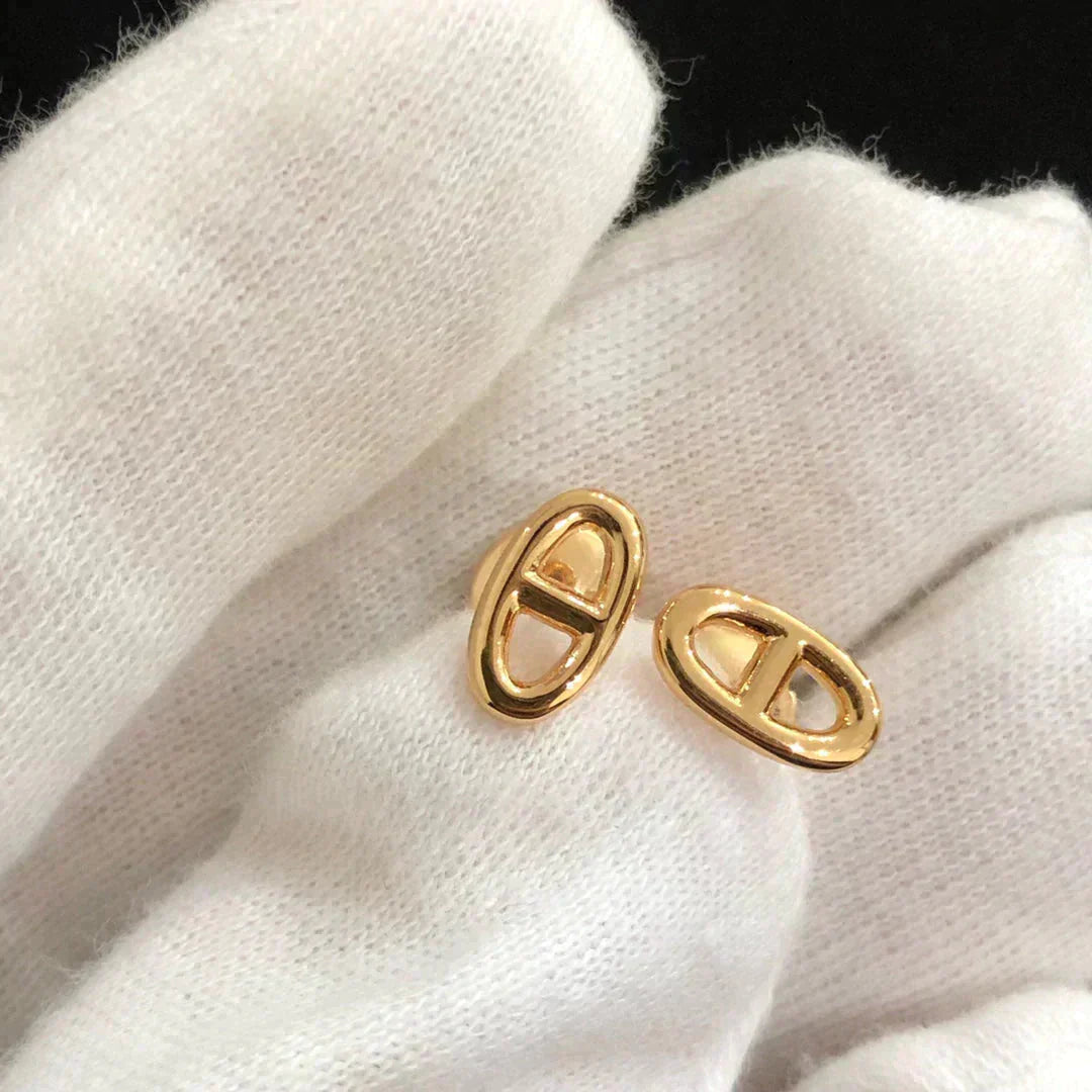 [Star Jewelry]CHAINE SMALL EARRINGS GOLD AND SILVER