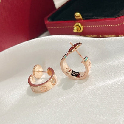 [Star Jewelry]LOVE EARRINGS 5.7MM 2 DIAMONDS