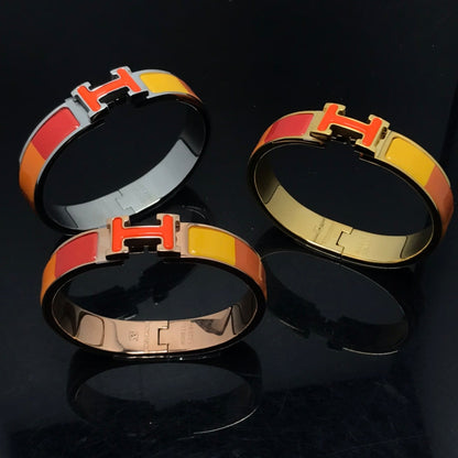 [Star Jewelry]H BRACELET ORANGE RAINBOW CERAMIC