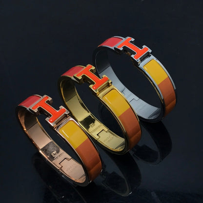 [Star Jewelry]H BRACELET ORANGE RAINBOW CERAMIC