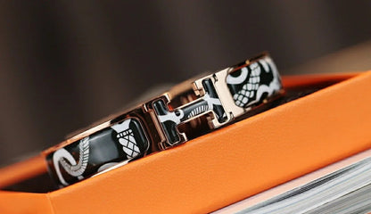 [Star Jewelry]H TARTAN BRACELET 12MM