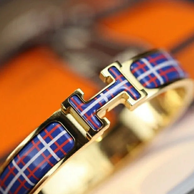 [Star Jewelry]H TARTAN BRACELET 12MM