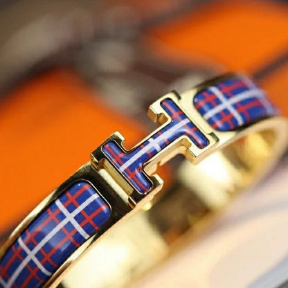 [Star Jewelry]H TARTAN BRACELET 12MM