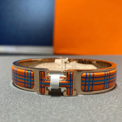 [Star Jewelry]H TARTAN BRACELET 12MM