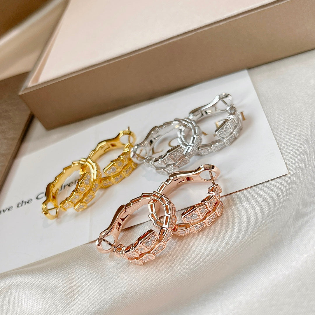 [Star Jewelry]SERPENTI EARRINGS DIAMOND
