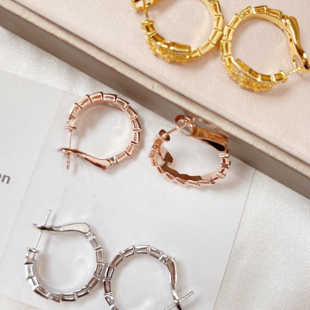 [Star Jewelry]SERPENTI EARRINGS DIAMOND