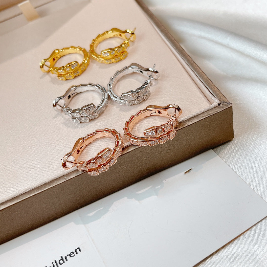 [Star Jewelry]SERPENTI EARRINGS DIAMOND