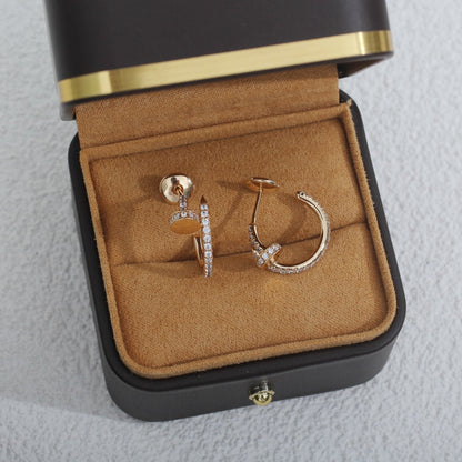 [Star Jewelry]JUSTE EARRINGS 12.75MM PINK GOLD DIAMOND
