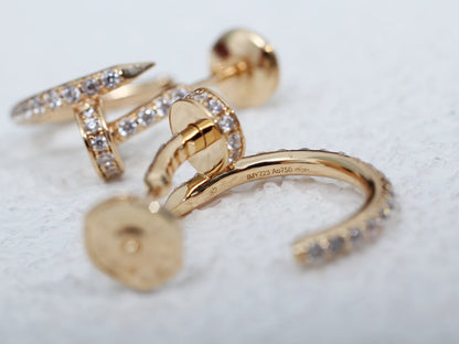 [Star Jewelry]JUSTE EARRINGS 12.75MM PINK GOLD DIAMOND