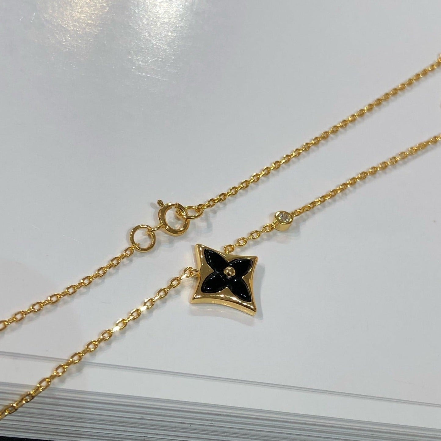 [Star Jewelry]STAR BLACK MOP NECKLACE