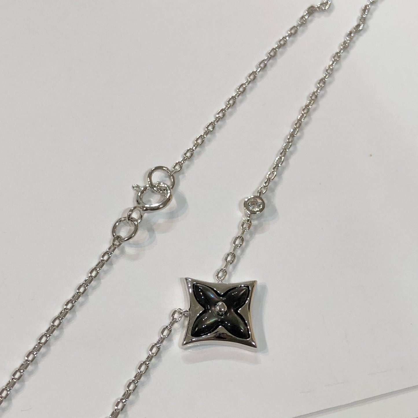 [Star Jewelry]STAR BLACK MOP NECKLACE