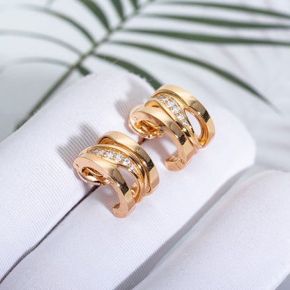 [Star Jewelry]ZERO 1 PINK GOLD DIAMONDS EARRINGS