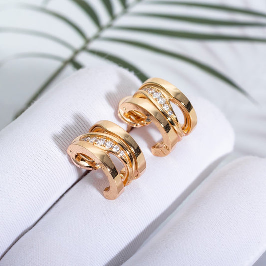 [Star Jewelry]ZERO 1 PINK GOLD DIAMONDS EARRINGS