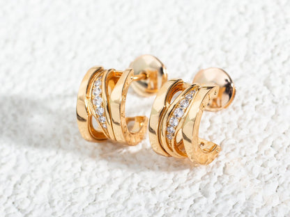 [Star Jewelry]ZERO 1 PINK GOLD DIAMONDS EARRINGS