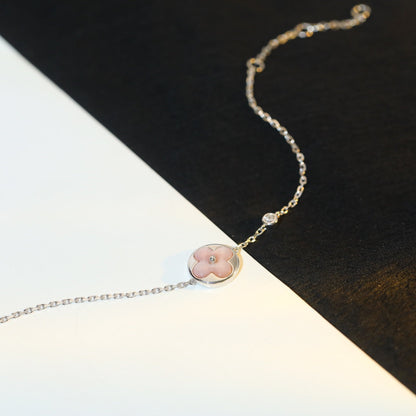 [Star Jewelry]SUN MOTIF PINK MOP SILVER BRACELET