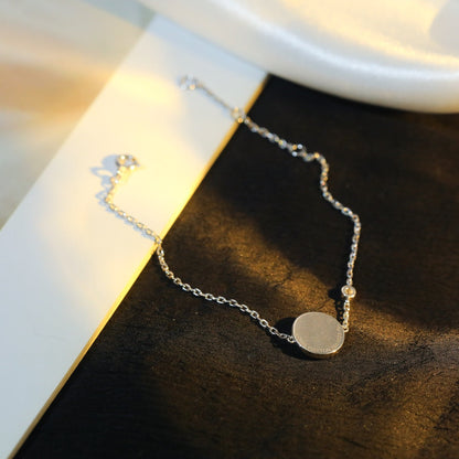 [Star Jewelry]SUN MOTIF PINK MOP SILVER BRACELET