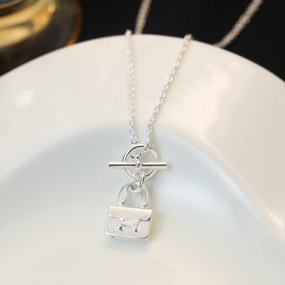 [Star Jewelry]POP H PEDANT SILVER NECKLACE