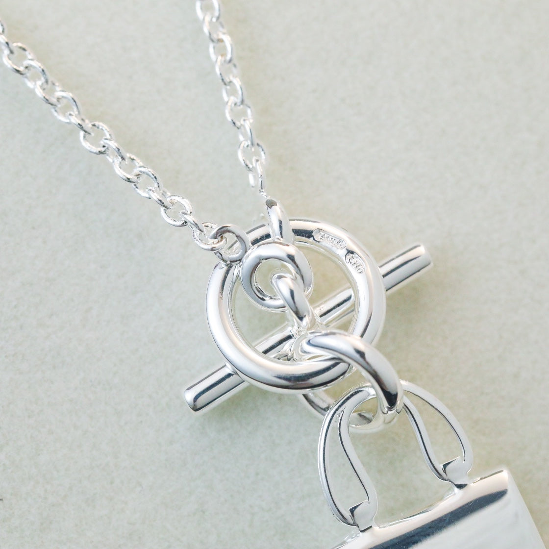 [Star Jewelry]POP H PEDANT SILVER NECKLACE