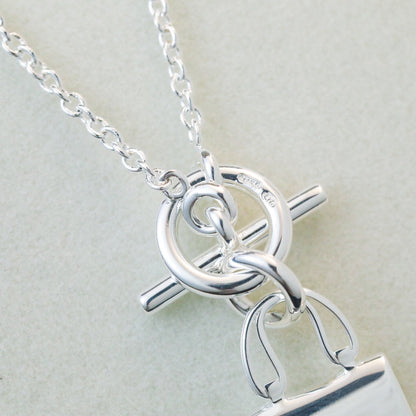 [Star Jewelry]POP H PEDANT SILVER NECKLACE