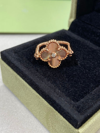 [Star Jewelry]CLOVER RIVERSIBLE ROSE GOLD RING