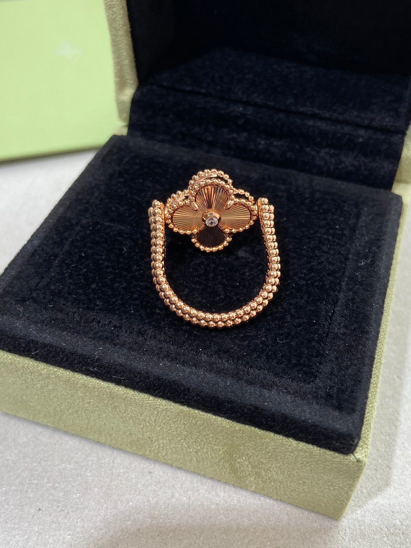 [Star Jewelry]CLOVER RIVERSIBLE ROSE GOLD RING