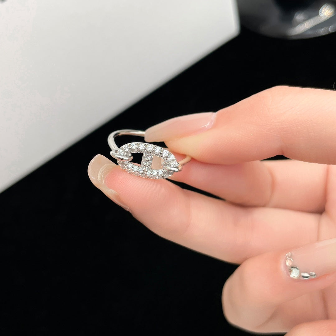 [Star Jewelry]RONDE SMALL SILVER DIAMOND RING