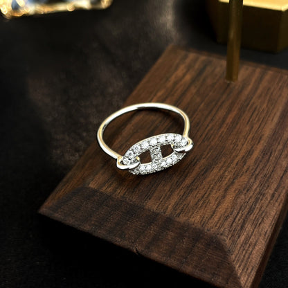 [Star Jewelry]RONDE SMALL SILVER DIAMOND RING
