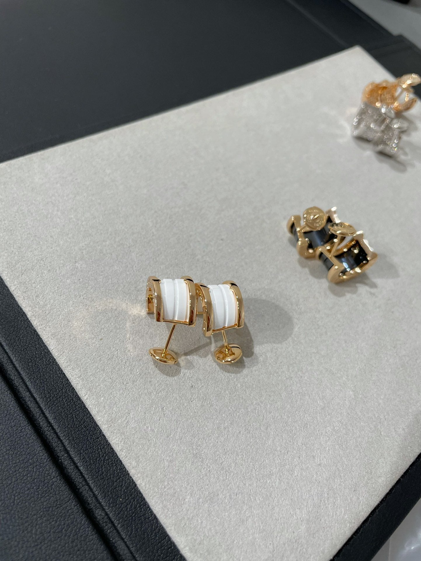 [Star Jewelry]ZERO 1 PINK GOLD CERAMIC EARRINGS