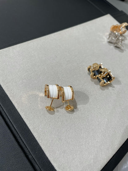 [Star Jewelry]ZERO 1 PINK GOLD CERAMIC EARRINGS