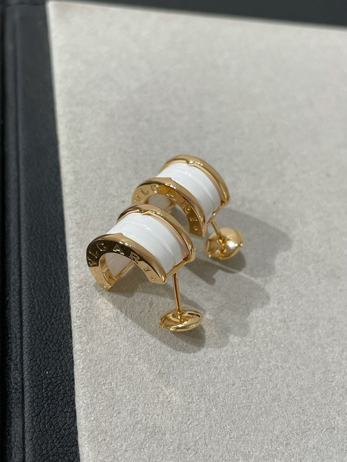 [Star Jewelry]ZERO 1 PINK GOLD CERAMIC EARRINGS