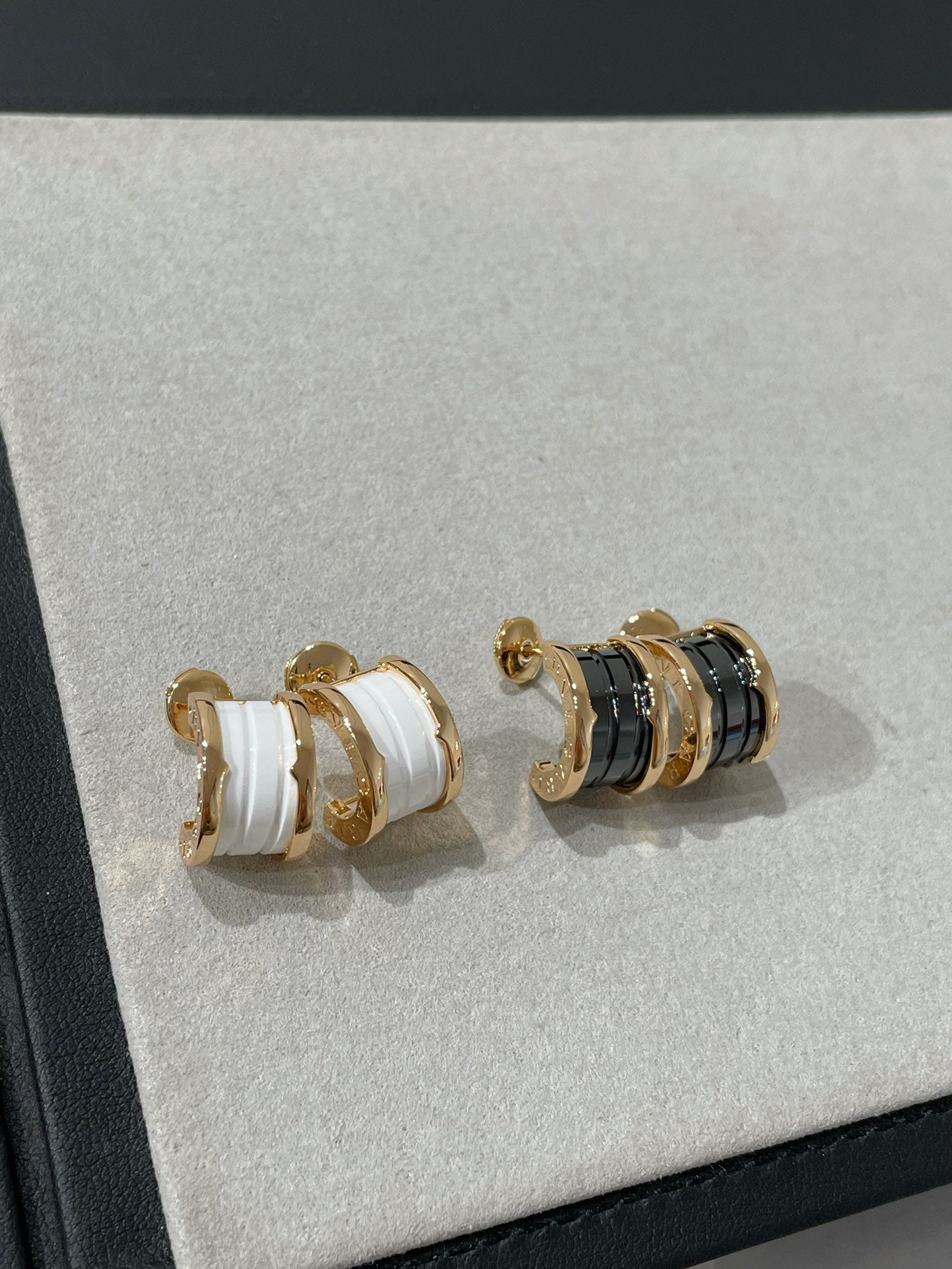 [Star Jewelry]ZERO 1 PINK GOLD CERAMIC EARRINGS