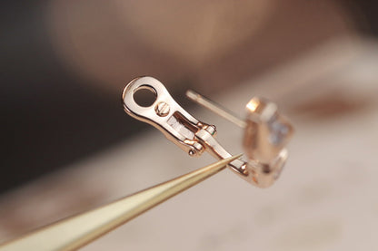 [Star Jewelry]SERPENT PINK GOLD DIAMOND EARRINGS