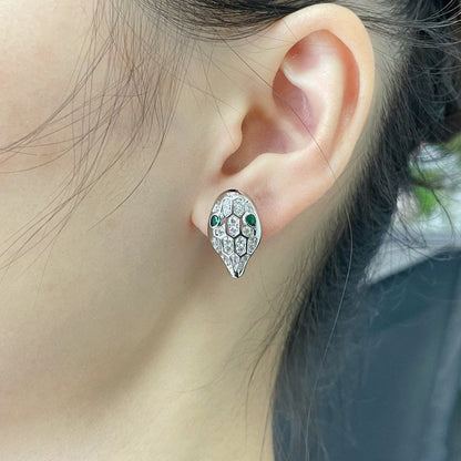 [Star Jewelry]SERPENT DIAMOND STUD EARRINGS