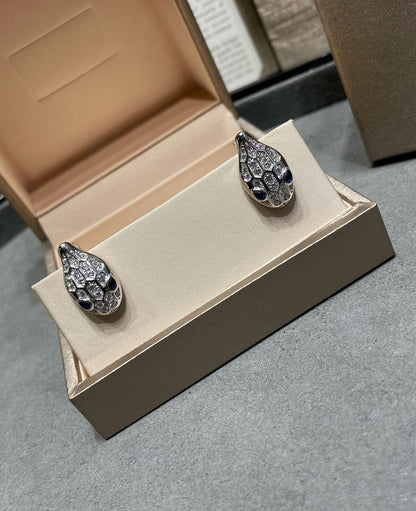 [Star Jewelry]SERPENT DIAMOND STUD EARRINGS