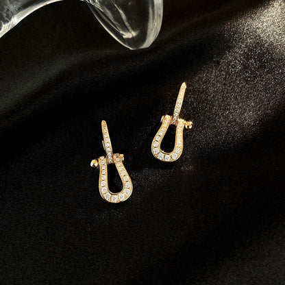 [Star Jewelry]FORCE 10 FULL DIAMOND DROP EARRINGS MEDIUM MODEL