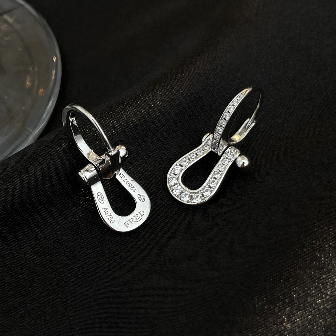 [Star Jewelry]FORCE 10 FULL DIAMOND DROP EARRINGS MEDIUM MODEL