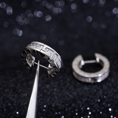 [Star Jewelry]ZERO 1 MINI SILVER DIAMOND EARRINGS