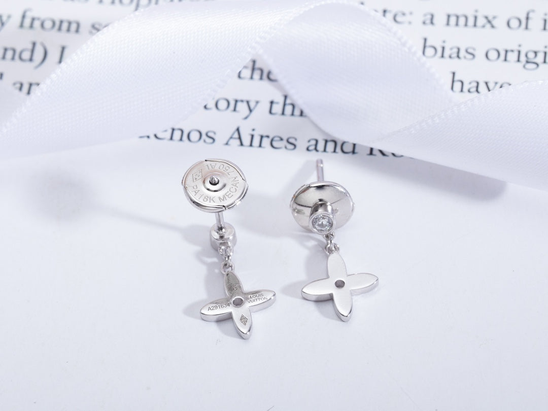 [Star Jewelry]VIDYLLE SILVER DIAMOND MINI DROP EARRINGS