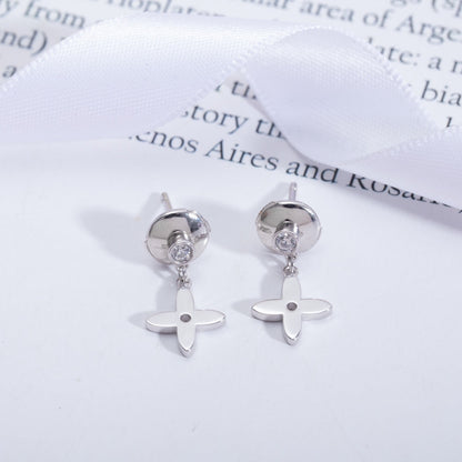 [Star Jewelry]VIDYLLE SILVER DIAMOND MINI DROP EARRINGS
