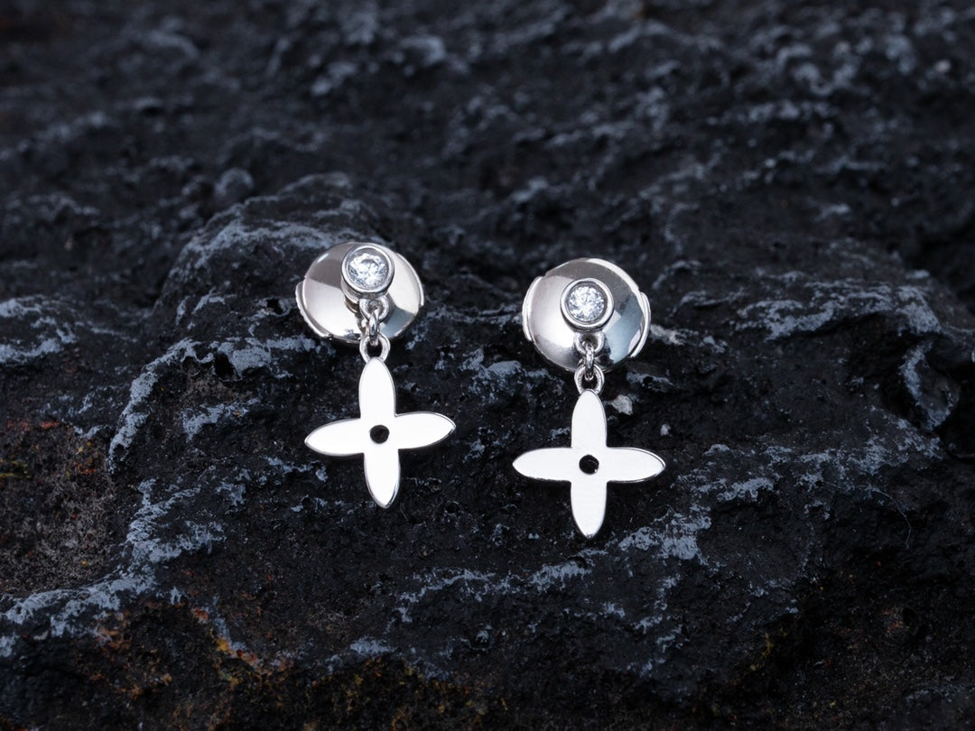 [Star Jewelry]VIDYLLE SILVER DIAMOND MINI DROP EARRINGS
