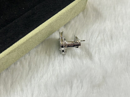 [Star Jewelry]CLOVER PIETERSITE MEDIUM STUD EARRINGS