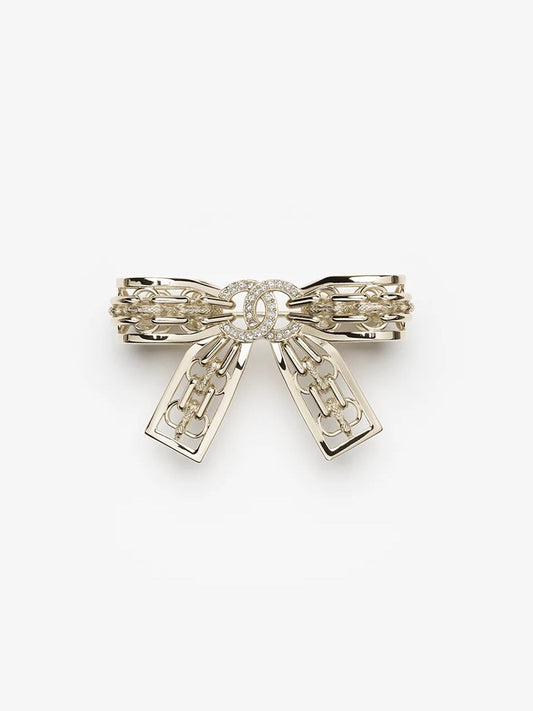 [Star Jewelry]25K Hollow Bow Brooch