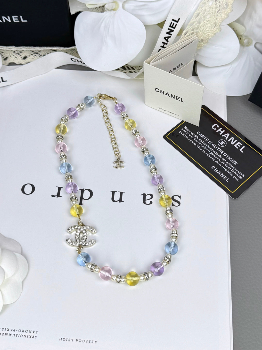 [Star Jewelry]26C New Spring Collection Colorful Transparent Resin Necklace